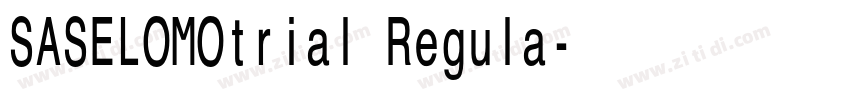 SASELOMOtrial Regula字体转换 SASELOMOtrial Regula字体转换
